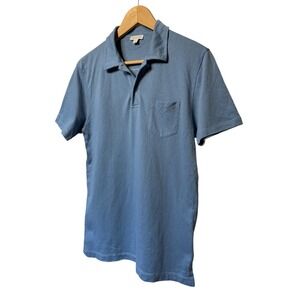 Sunspel Textured Short Sleeve Pocket‎ Polo Shirt Men's Size M Retail: $145